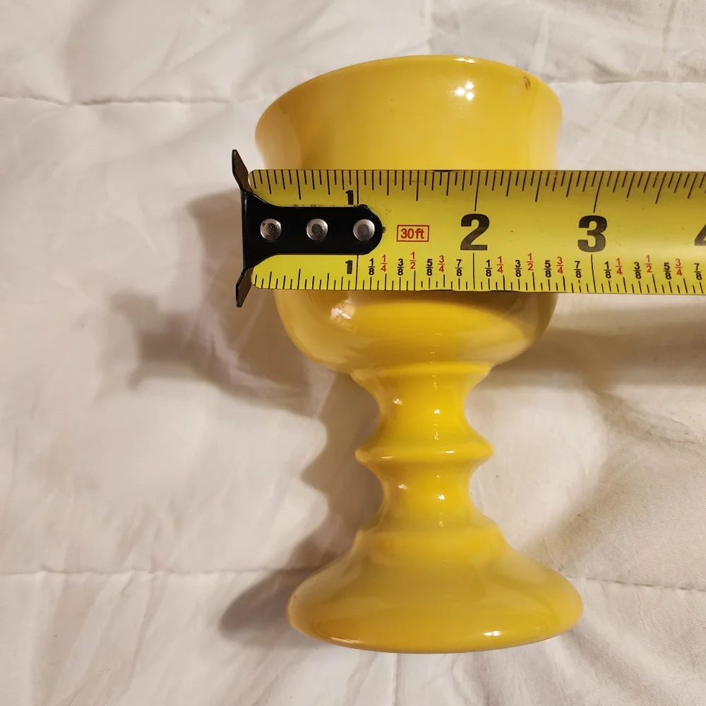 Vintage OMC Japan Yellow Goblets | Set of 4